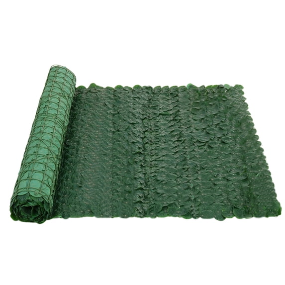 157''x39'' Artificial Ivy Privacy Fence Screen,Artificial Hedges Fence and Faux Ivy Vine Leaf Decoration with Mesh Back ,Wall Cover for Outdoor Garden Porch Patio