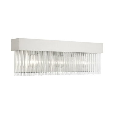 15713-91-Livex Lighting-Norwich - 3 Light Bath Vanity in Modern Style - 23.25 Inches wide by 7.75 Inches high-Brushed Nickel Finish