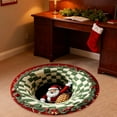 thumbnail image 1 of 1575 Inch 3D Visual Rug Santa Design Festive Doormat for Indoor Outdoor Use for Front Door Bathroom Kitchen Holiday Season Carpet, 1 of 3