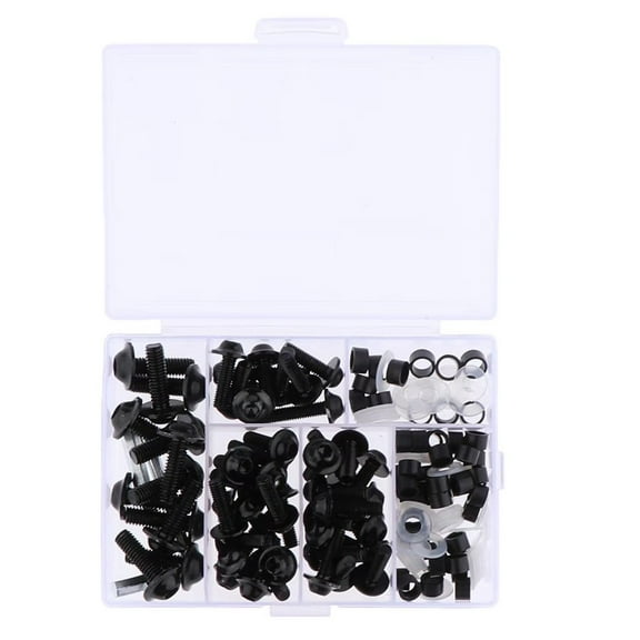 158-Piece Motorcycle Fairing Kit, Windscreen Fastener Clip Screw Retainer Set for Honda Kawasaki Suzuki Yamaha (12x8x2.3cm)