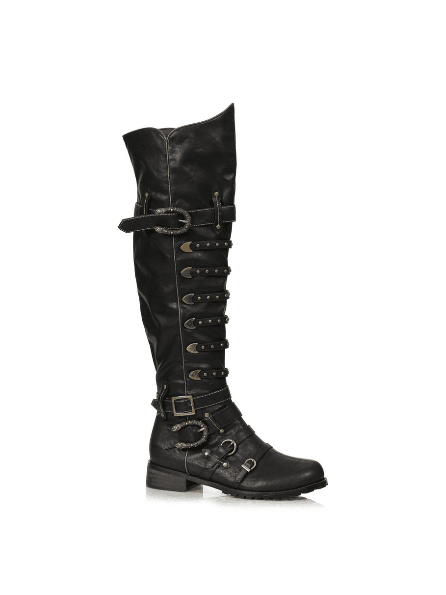Mens black pirate boots sales