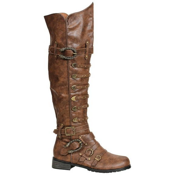 158 WILBUR Adult Costume Shoes Brown - Large