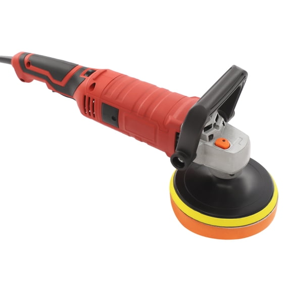 1580W Car Polishing Machine Set with 7 Variable Speeds, 7 Gears (500-3300rpm) Household Polishing Machine Red