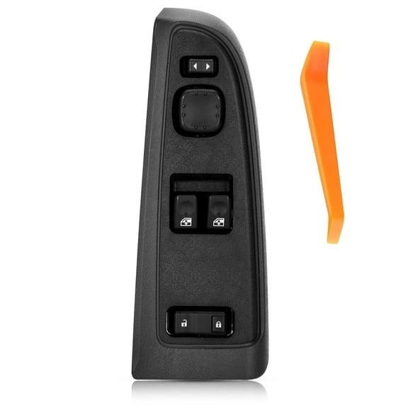 15883318 Master Power Window Switch Bezel for 2003-2007 Chevy Silverado 1500 2500 3500, 2003-2007 GMC Sierra 1500 2500 3500 Replace 920-023 Front Driver Side Door Lock