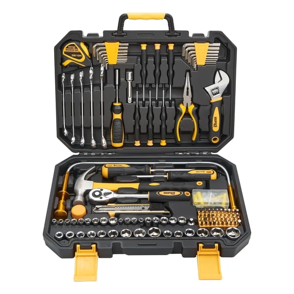 159 Piece Tool Set, Tool Box Kit for Mechanic and Car, General Household Home Tool Kit, Basic Tool Kit for Home Auto Repair, with Storage Case