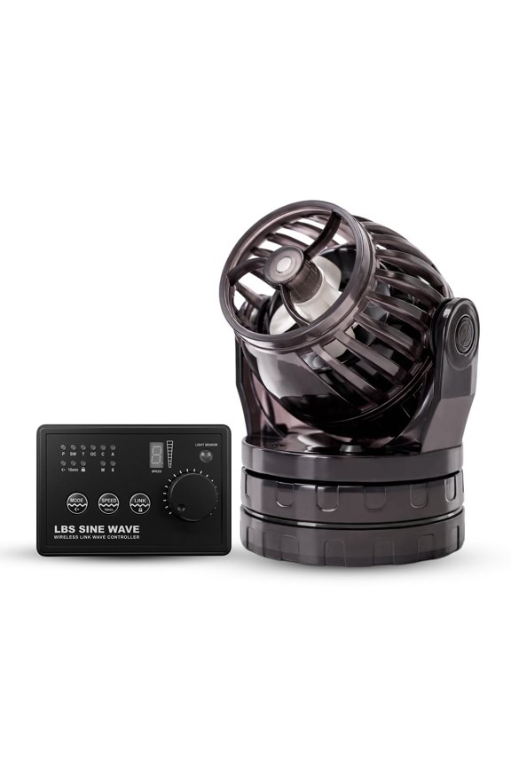 1590 GPH Aquarium Wave Maker Pump - 24V DC Sine Wave Circulation Pump with Digital LED Controller for Marine & Coral Reef Tanks