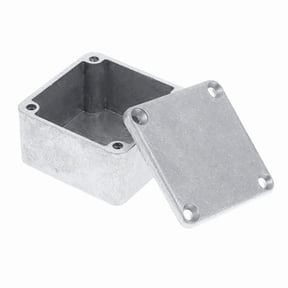 1590LB Guitar Effect Pedal Enclosure Diecast Metal Aluminum Stomp Box 1.99In X 1.99In X 1.22In / 50.5mm X 50.5mm X 31mm,1 x aluminum effect box shell 4 x screw,Silver