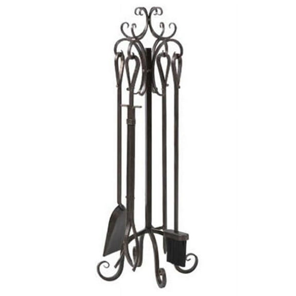 15916 Scroll Top Fireplace Tool Set, 5 Piece