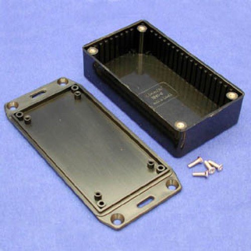 1591BSFLBK - PROJECT BOX 4.4X2.4X1.2IN PLAS BLACK WITH FLANGED LID