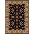 thumbnail image 1 of 1592-1010-BLACK Como Rectangular Black Traditional Italy Area Rug, 3 ft. 3 in. W x 4 ft. 11 in. H, 1 of 1
