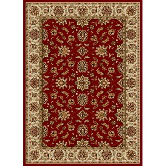 1592-1032-RED Como Rectangular Red Traditional Italy Area Rug, 7 ft. 9 in. W x 11 ft. H