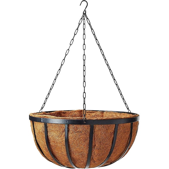 1592 Solstice Series Coconut Hanging Basket 16-Inch