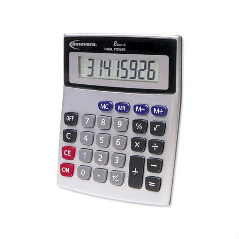 15927 Desktop Calculator, Dual Power, 8-Digit LCD