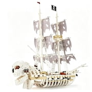 1592PCS Skeleton Ghost Ship Building Blocks Storm Pirate Ship Model Bricks Desktop Decoration Ornaments Puzzle Toys Idea Gifts
