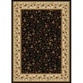 thumbnail image 1 of 1593-1113-BLACK Como Rectangular Black Traditional Italy Area Rug, 9 ft. 10 in. W x 12 ft. 10 in. H, 1 of 1
