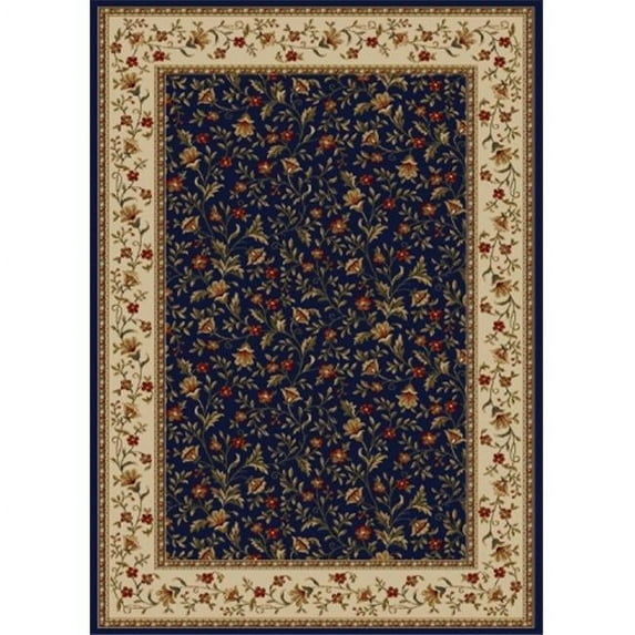 1593-1173-NAVY Como Rectangular Navy Blue Traditional Italy Area Rug, 7 ft. 9 in. W x 11 ft. H