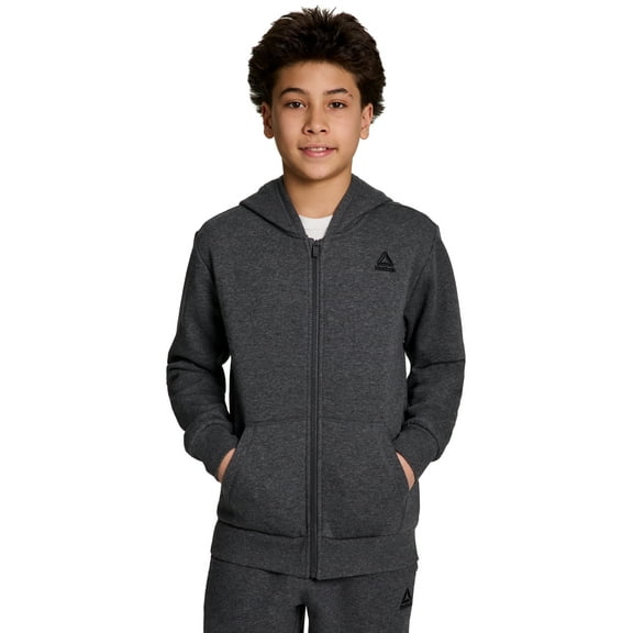 Reebok Boy's Performance Full-Zip Fleece Hoodie, Sizes 4-18