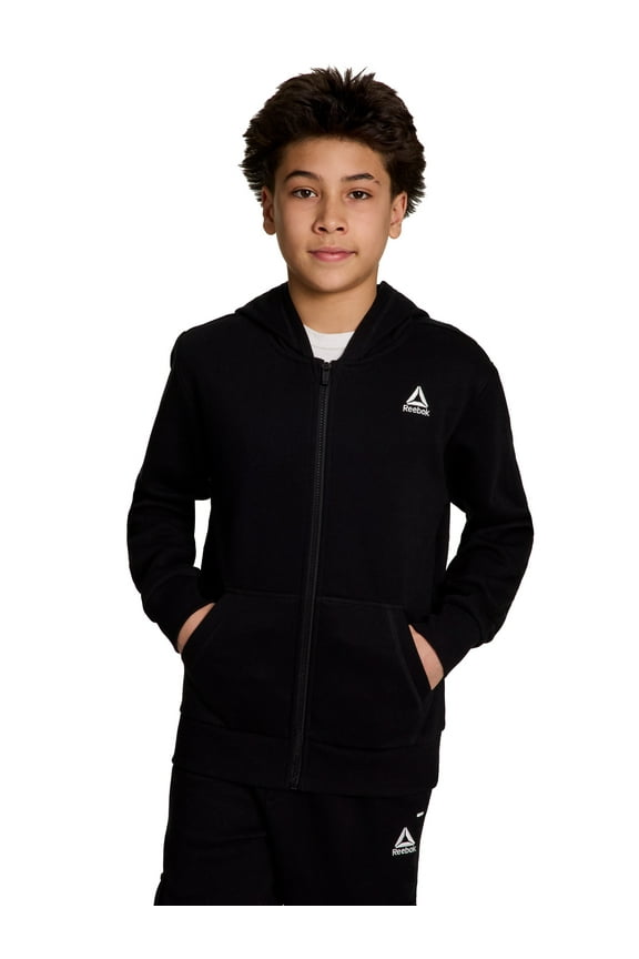 Boy's Performance Full-Zip Fleece Hoodie, Sizes 4-18
