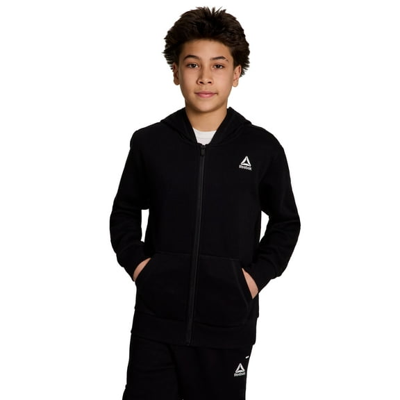 Reebok Boy's Performance Full-Zip Fleece Hoodie, Sizes 4-18