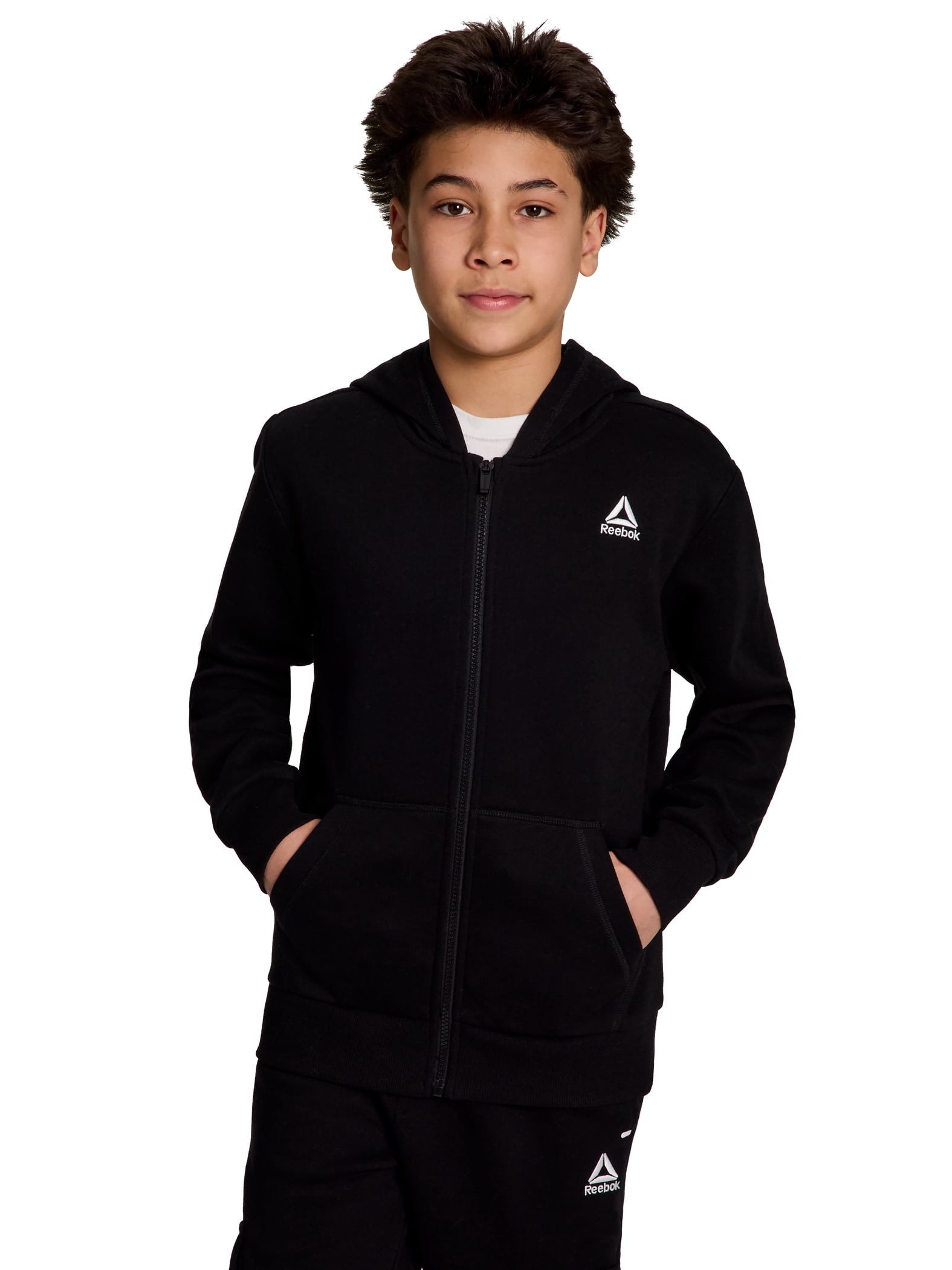 Reebok Boy's Game Day Performance Full-Zip Fleece Hoodie, Sizes 4-18