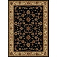 thumbnail image 1 of 1596-1311-BLACK Como Rectangular Black Traditional Italy Area Rug, 5 ft. 5 in. W x 7 ft. 7 in. H, 1 of 1