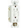 thumbnail image 1 of 1597TRAWCC4 Self Testing GFCI Receptacle, 15A, White, 1 of 1