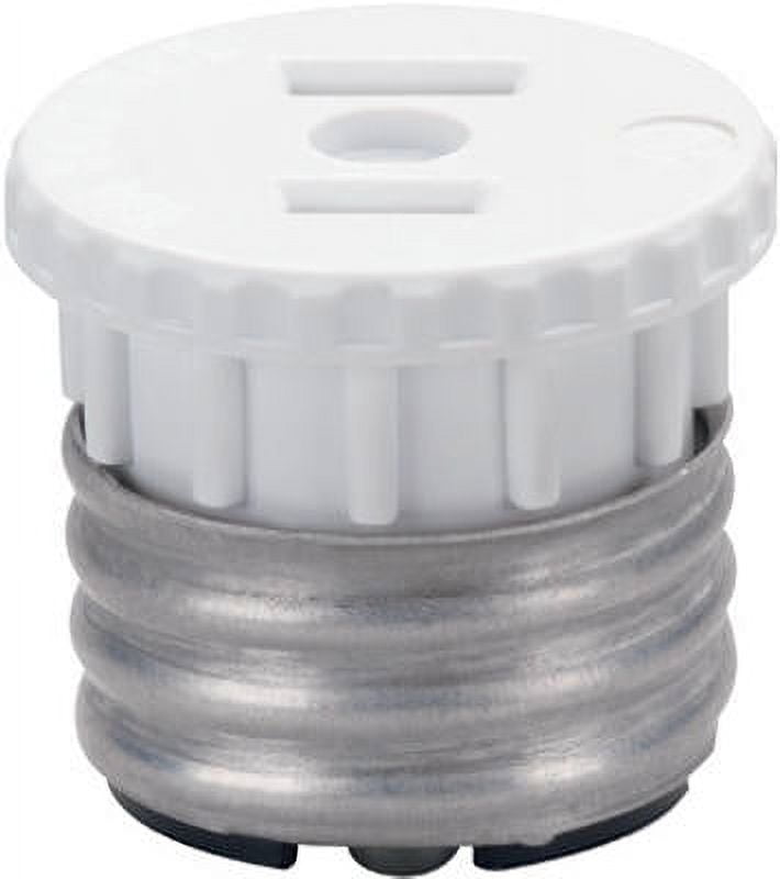 15A, 125V, 600W, Lampholder Adapter, Medium Base, Lampholder To Outlet