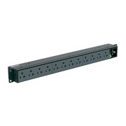 15A 12AC Basic PDU 5-20R Nema 5-15P-3M Outlets, Black