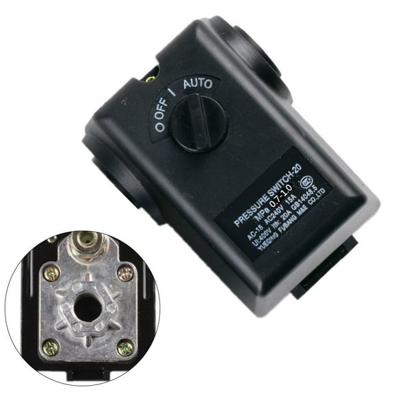 15A 220V Air Compressor Horizontal Pressure Switch Air Compressor Controller B