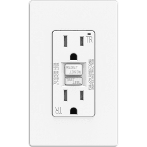 Hyper Tough 15 Amp Tamper Resistant White GFCI Outlet, Self-Testing, Impact Resistant, Easy Installation