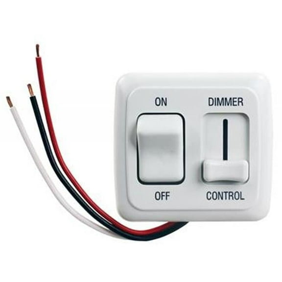 15A On & Off LED Dimmer, White