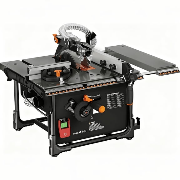 15A Portable Table Saw, 8.5" Blade, 5000 RPM High-Speed Cutting, 98% Dust Collection, 045 Bevel, 2-3/8" Max Cut Depth, Extendable Tabletop, Compact Benchtop Saw (Stand Not Incl