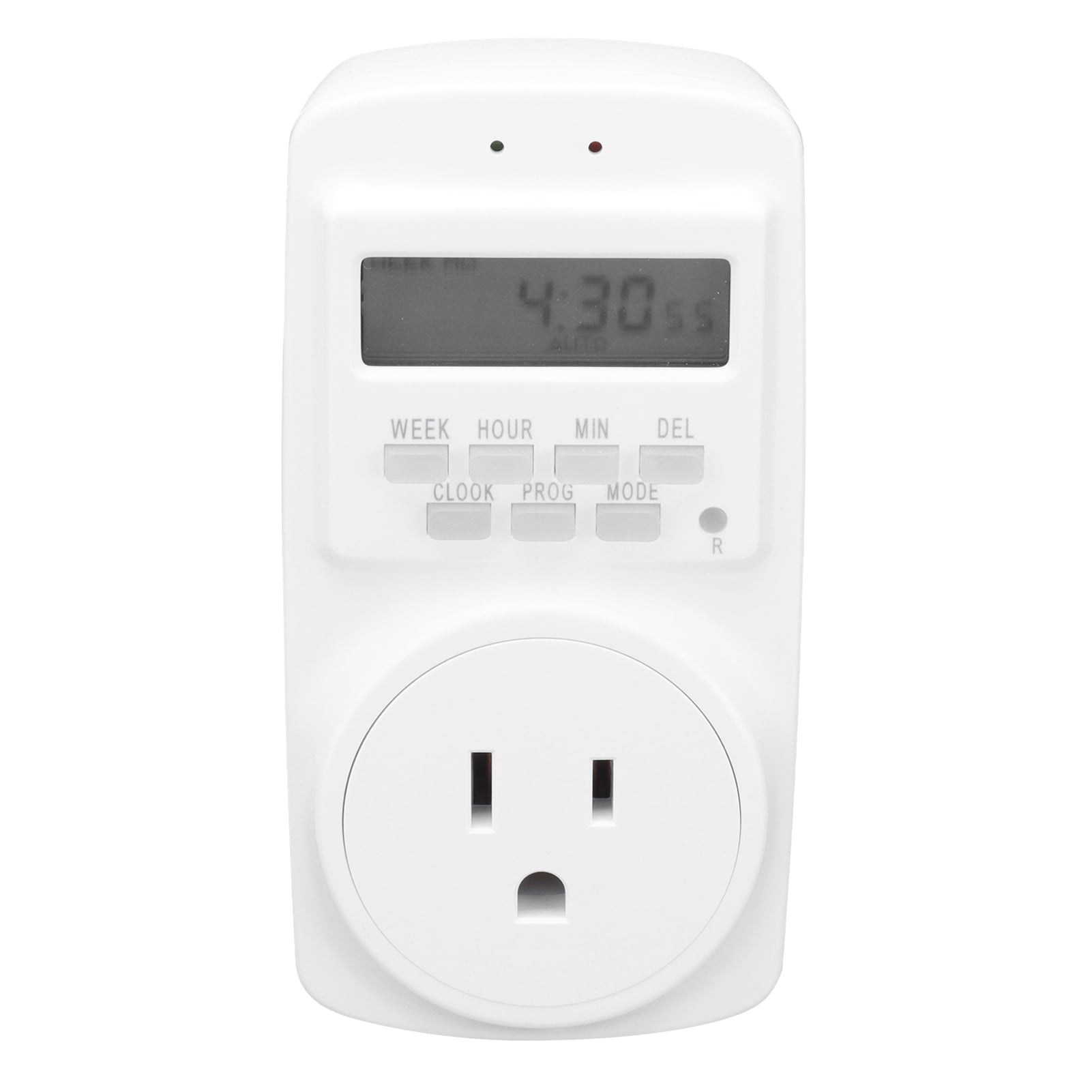 15A Programmable Outlet Timer Socket Automatic Power Off for Home Lamp Light Fan Kitchen