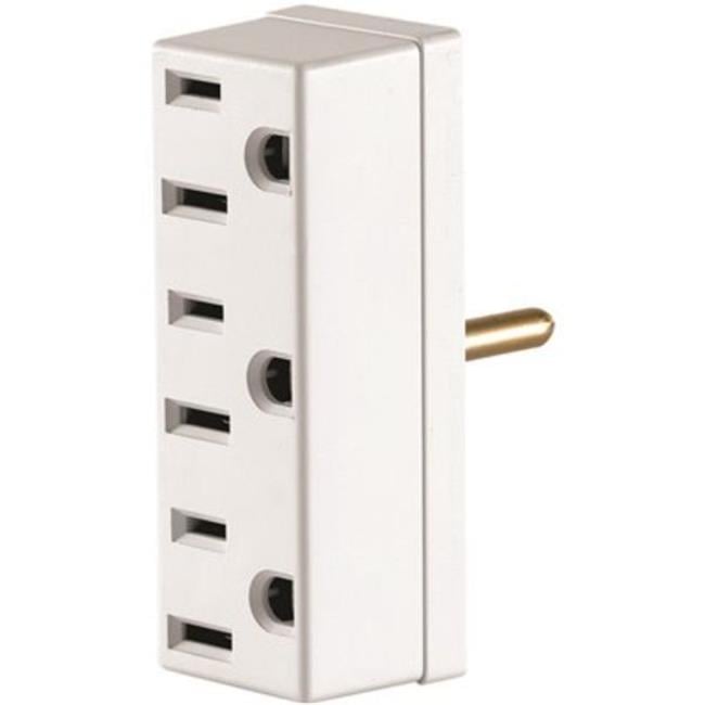 15A Triple-Outlet Splitters Adapter, White - Walmart.com