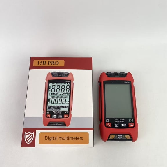 15B PRO Digital multimeters,58A Multimeter 2000 Counts Digital Multimeter , DC AC Voltmeter and Ohm Volt Amp Tester, Measures Voltage, Current, Resistance; Tests Live Wire, Continuity