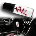 thumbnail image 1 of 15CM JDM Clear Real Flowers Manual Gear Stick Shift Knob Lever Shifter Head VIP Purple, 1 of 5