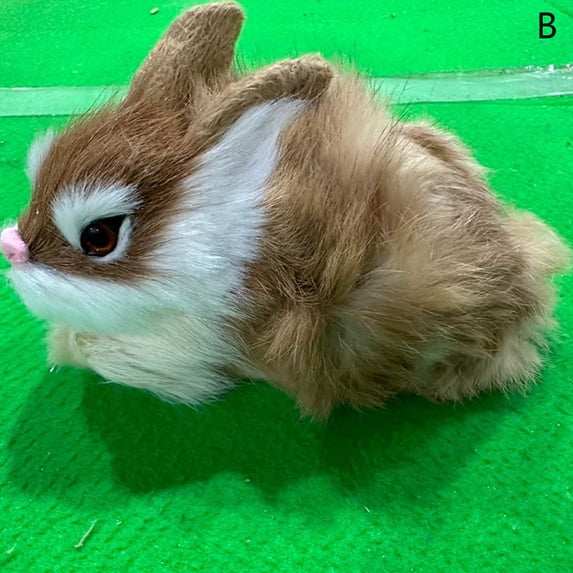 15CM Realistic Plush Rabbits Lifelike Animal Easter Bunny Toy Birthday Gift