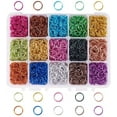 thumbnail image 1 of 15Color 10mm Open Jump Rings 1950pcs Aluminum Jump Rings, 1 of 9