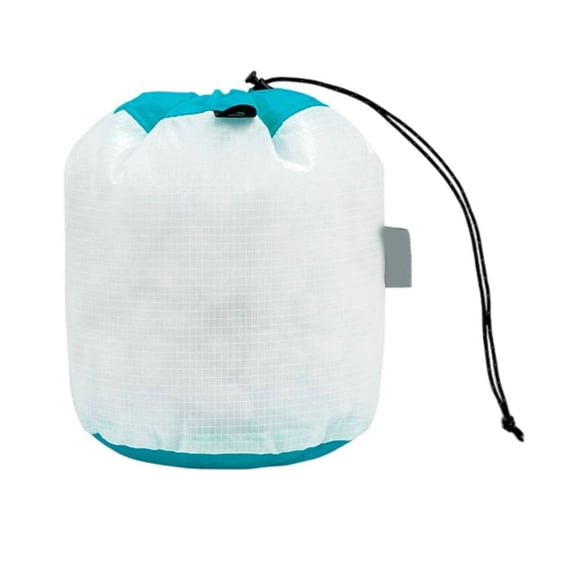 15D Nylon Waterproof Drawstring Storage Bag Mesh Stuff Sack For Travel Camping