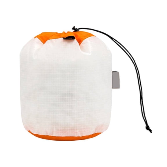 15D Nylon Waterproof Drawstring Storage Bag Mesh Stuff Sack For Travel Camping