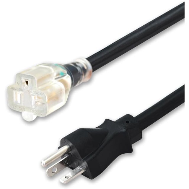 15FT 12 Gauge Heavy Duty Durable NEMA 620P/NEMA 615/20R TBlade Cord