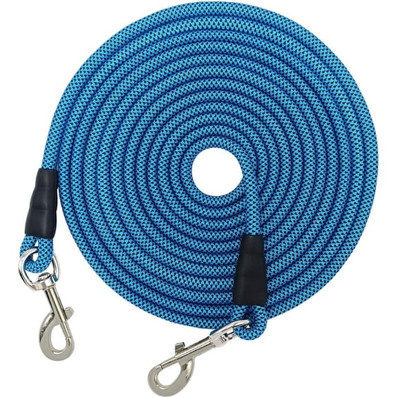 15FT 20FT 40FT 60FT 75FT Long Dog Tether, Tie Out Rope Dog Lead for Yard, Obedience Recall Training Outdoor Camping, Playing, Backyard Runner for Large Medium Dogs (20FT * 3/8")