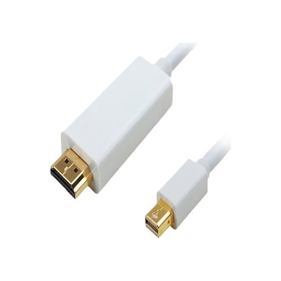 4XEM 4XMDPHDMI15 15' Mini DisplayPort Male to HDMI Cable Black