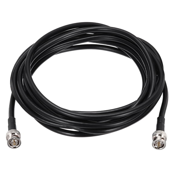 15FT 6G-SDI Cable, BNC Male to Male Cable 75 Ohm RG59 Coaxial Video Connect Jumper Video Camera Wire for Camera Surveillance Supports HD-SDI/3G/6G-SDI/4K/8K, Black