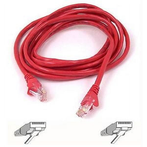 15FT CAT5E RED SNAGLESS PATCH CABLE MOQ-20