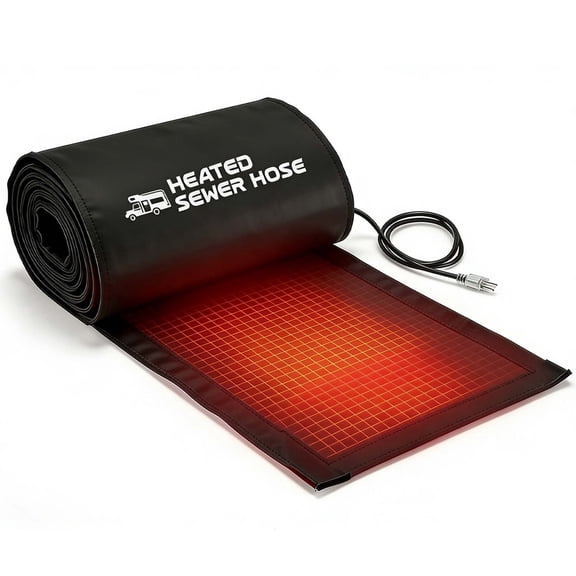 15FT Electrical Heated RV Sewer Hose Sleeve Avoid Freezing at -40°F,Not Including Rv Sewer Hose(JUST COVER)