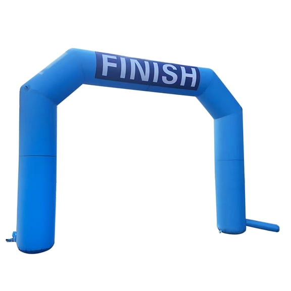 15FT Hexagonal Blue Inflatable Arch with Two Banners with Blower
