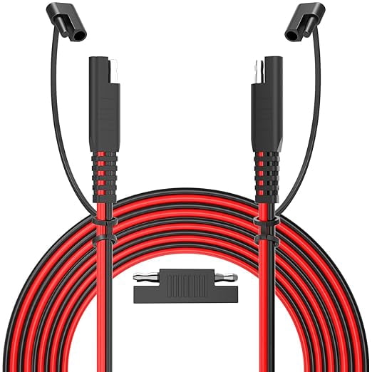 Câble Extension SAE Vers SAE YACSEJAO - 1.5m Cuivré - Pour Panneaux Solaires, Moto, Voiture