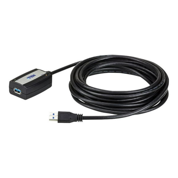 Aten 16.4ft USB 3.1 Gen1 Extender Cable - USB - Black
