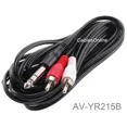 thumbnail image 1 of 15Ft 1/4" Trs Stereo Male To 2-Rca (Left/Right) Male Audio Cable, Av-Yr215B, 1 of 4